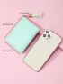 Patch Detail Tassel Decor Small Wallet