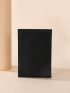 Letter Graphic Textured Passport Case