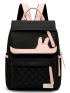 Two Tone Quilted Functional Backpack