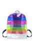 Rainbow Striped Pattern Backpack