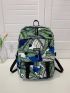 Letter Patch Plants Graphic Backpack