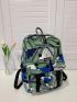 Letter Patch Plants Graphic Backpack
