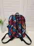 Letter Patch Graphic Backpack