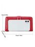 Minimalist Snap Button Long Wallet