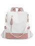 Colorblock Zip Front Backpack