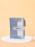 Crocodile Embossed Letter Graphic Card Holder