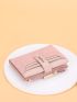 Crocodile Embossed Letter Graphic Card Holder