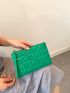 Metallic Quilted Clutch Bag