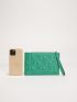 Metallic Quilted Clutch Bag