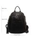 Minimalist Snap Button Classic Backpack