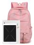 Tie Dye Buckle Decor Functional Backpack