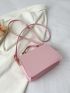 Chevron Quilted Butterfly Decor Flap Square Bag