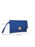 Crocodile Embossed Flap Square Bag
