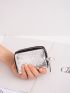 Metallic Crocodile Embossed Card Holder