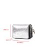 Metallic Crocodile Embossed Card Holder