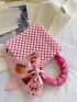 Mini Twilly Scarf Decor Beaded Square Bag