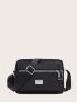 Mini Zip Front Crossbody Bag
