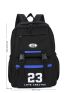 Release Buckle & Letter Patch Decor Functional Backpack