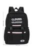 Release Buckle & Letter Patch Decor Functional Backpack