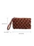 Minimalist Ruched Bag With Wristlet