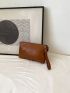 Minimalist Ruched Bag With Wristlet