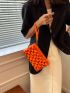 Minimalist Ruched Bag With Wristlet