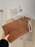 Faux Pearl Decor Square Bag
