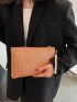 Faux Pearl Decor Square Bag