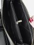 Flower Decor Stitch Detail Long Wallet