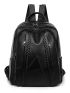 Minimalist Braided Detail Functional Backpack