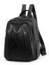 Minimalist Braided Detail Functional Backpack