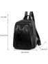 Minimalist Braided Detail Functional Backpack