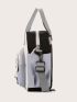 Buckle & Knot Decor Functional Backpack