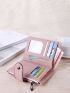 Snap Button Small Wallet With Card Holder