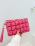 Ruched Detail Clutch Bag