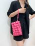 Ruched Detail Clutch Bag