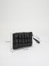 Ruched Detail Clutch Bag