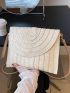 Minimalist Flap Straw Bag