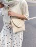 Minimalist Flap Straw Bag