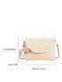 Minimalist Flap Straw Bag