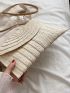 Minimalist Flap Straw Bag