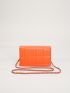 Mini Neon-Orange Square Bag