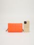 Mini Neon-Orange Square Bag