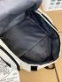 Pocket Front Functional Backpack With Bag Charm