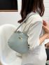 Minimalist Metal Decor Saddle Bag