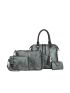 4pcs Minimalist Square Bag Set With Bag Charm