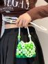 Mini Colorblock Beaded Detail Novelty Bag