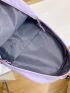 Gingham Bow Decor Functional Backpack