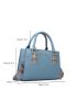 Mini Crocodile Embossed Letter Graphic Square Bag