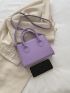 Minimalist Double Handle Square Bag